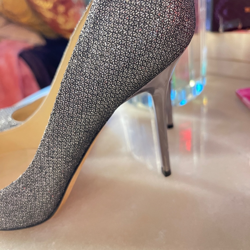 Authentic Jimmy Choo heels silver